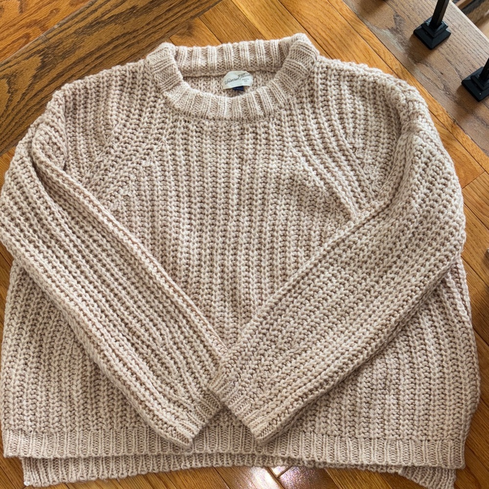 Cozy Knit Sweater in light pink